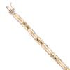 18ct Yellow And White Gold Gate And Screw Patterned Bracelet 7"