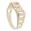9ct Yellow Gold Patterned Dad Ring
