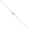 18ct White Gold 0.05ct Brilliant Cut Diamond And Ruby Cube Drop Pendant And Chain 16"