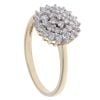 9ct Yellow Gold Cubic Zirconia Cluster Ring