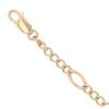 9ct Yellow Gold Figaro Bracelet 7.5"