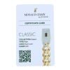 14ct Yellow Gold Monaco Curb Classic Cubic Zirconia Pave Lock Bracelet 8.5"