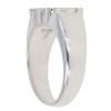 Silver Personalised Initial Polished Ring