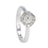 9ct White Gold Diamond Cluster Ring by Anya Belle