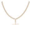 9ct Yellow Gold Albert And T-bar Chain 16"