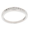9ct White Gold 0.20ct Diamond Half Eternity Ring