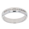 9ct White Gold 0.10ct Diamond Wedding Band 4.1mm