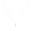 18ct White Gold 1.00ct Diamond Solitaire Pendant And Chain 18"