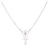 18ct White Gold 1.00ct Diamond Drop Pendant 16"