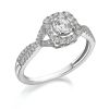 9ct White Gold 0.45ct Diamond Ring