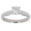 Platinum 0.78cts Diamond Solitaire Ring