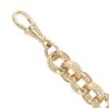 9ct Yellow Gold Patterned and Plain Belcher Bracelet 9"