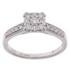18ct White Gold 0.32ct Brilliant Cut Diamond Cluster Ring