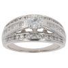 18ct White Gold 1.50ct Brilliant Cut Diamond Fancy Ring
