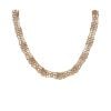 9ct Yellow Gold Brick Link Collarette 16"