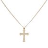 9ct Yellow Gold 0.25ct Diamond Cross Pendant and Chain 20"