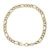 14ct Yellow Gold Figaro Bracelet 8.5"