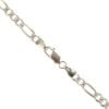 9ct Yellow and White Gold Diamond Cut Figaro Chain 18"