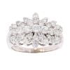 9ct White Gold 2.00ct Brilliant Cut Diamond Cluster Ring