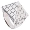Silver Pyramid Ring By Icesia