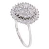 18ct White Gold 1.50ct Brilliant Cut Diamond Cluster Ring