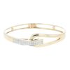 14ct Yellow Gold 0.33ct Brilliant Cut Diamond Hinged Bangle