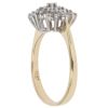 18ct Yellow Gold 0.50ct Brilliant Cut Diamond Cluster Ring