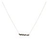18ct Yellow Gold Sapphire And 0.05ct Diamond Suzanne Kalan Pendant And Chain 18"