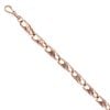 9ct Rose Gold Tulip Bracelet 8"