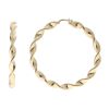 14ct Yellow Gold Twist Hoop Earrings