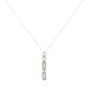 9ct Yellow Gold 0.05ct Diamond and Alexandrite Pendant and Chain 18"
