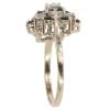9ct Yellow Gold Sapphire And Cubic Zirconia Cluster Ring