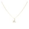 Children's 14ct Yellow And White Gold Eagle Pendant And Chain 18"