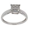 9ct White Gold 0.20ct Diamond Cluster Ring