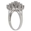 9ct White Gold Cubic Zirconia Cluster Ring