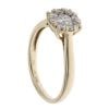 9ct Yellow Gold 0.50ct Brilliant Cut Diamond Cluster Ring