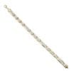14ct Yellow And White Gold Fancy Bracelet 7.5"