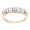 18ct Yellow Gold 0.75ct Brilliant Cut Diamond Half Eternity Ring