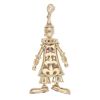 9ct Yellow Gold Multi-Gemstone Clown Pendant