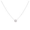 18ct White Gold 0.60ct Diamond Sunflower Pendant 18"