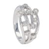 9ct Yellow Gold Diamond Nine Stone Crossover Ring by Anya Belle