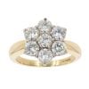 18ct Yellow Gold 2.20ct Brilliant Cut Diamond Cluster Ring