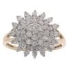 9ct Yellow Gold 1.00ct Brilliant Cut Diamond Cluster Ring