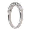 9ct White Gold 0.60ct Brilliant Cut Diamond Half Eternity Ring