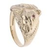 9ct Yellow Gold 0.05ct Diamond And Ruby Horse Ring