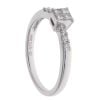 18ct White Gold 0.26ct Princess Cut Diamond Cluster Ring