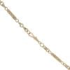 9ct Yellow Gold Bar and Rope Link Chain 20"