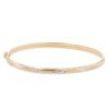 9ct Yellow And White Gold Patterned Bangle