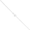 9ct White Gold Cubic Zirconia Cross Pendant and Chain 18"