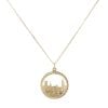9ct Yellow Gold Big Ben Pendant And Curb Chain 20"